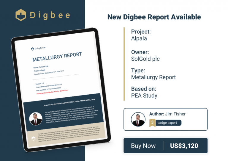 Digbee Report Metallurgy Alpala promo
