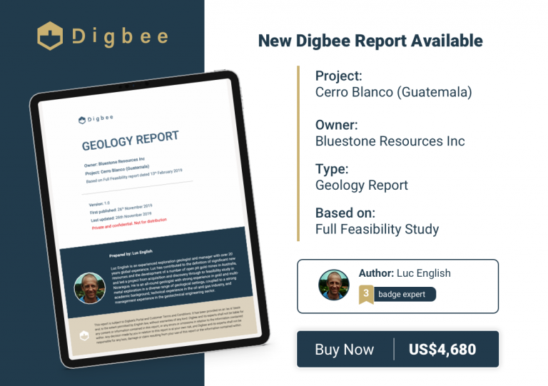 Digbee Report Geology Cerro Blanco promo