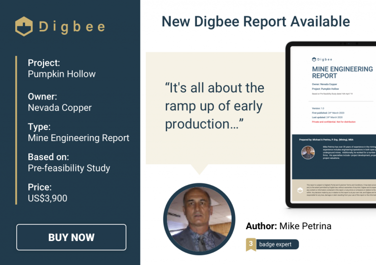 Digbee Report MineEngineering-PumpkinHollow-MikePetrina promo