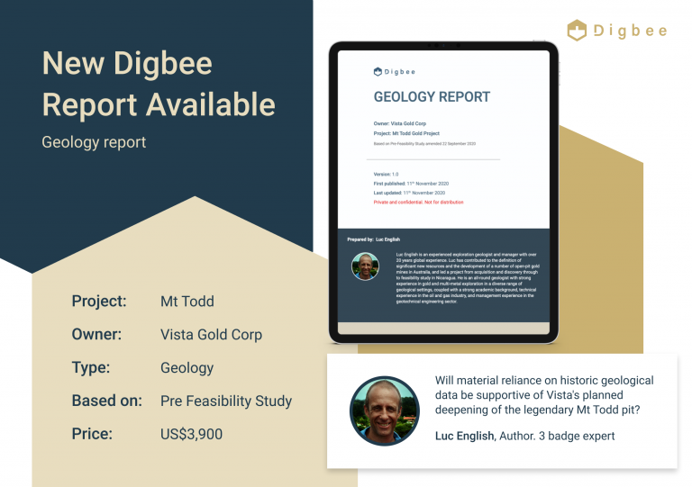 Geology Digbee Report - Mt Todd - Luc English - promo