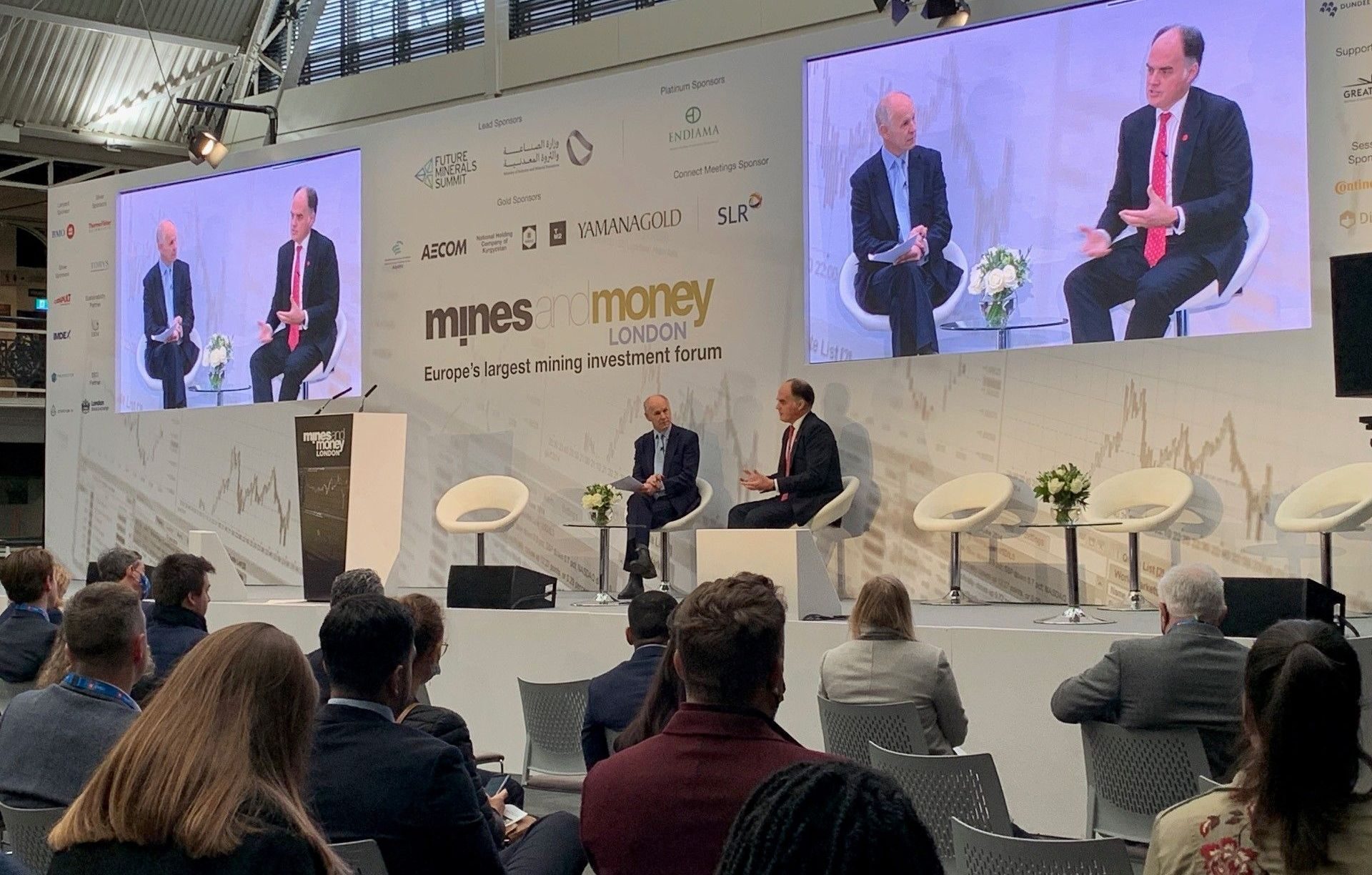 Evy Hambro and Jamie Strauss at Mines and Money London 2021